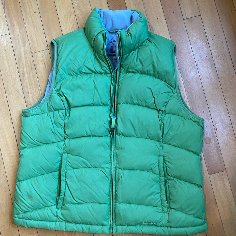 LL Bean green vest